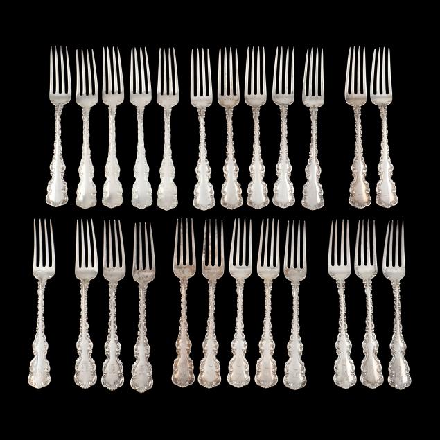twenty-four-whiting-manufacturing-co-i-louis-xv-i-sterling-silver-forks