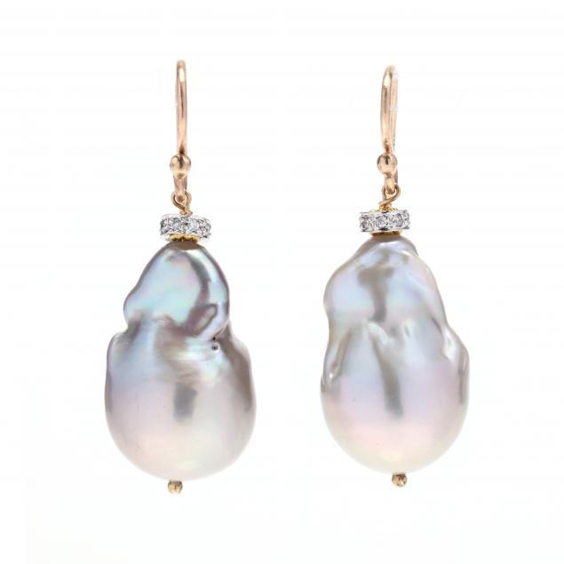 baroque-pearl-and-diamond-drop-earrings