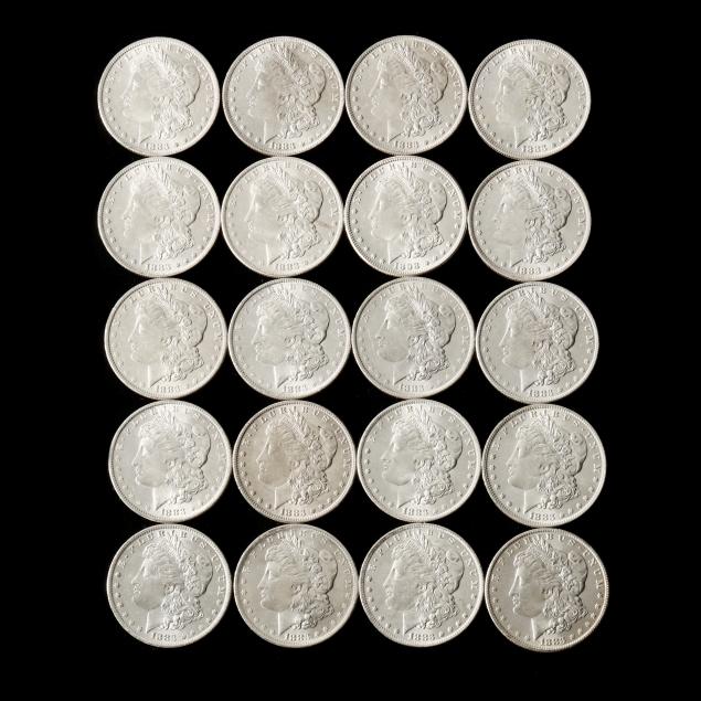 roll-of-twenty-20-uncirculated-1883-o-morgan-silver-dollars