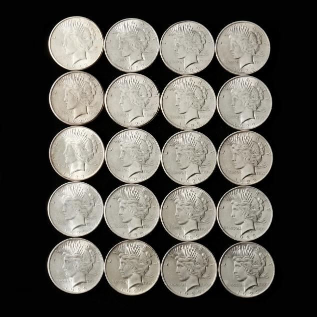 roll-of-twenty-20-bu-1923-peace-silver-dollars