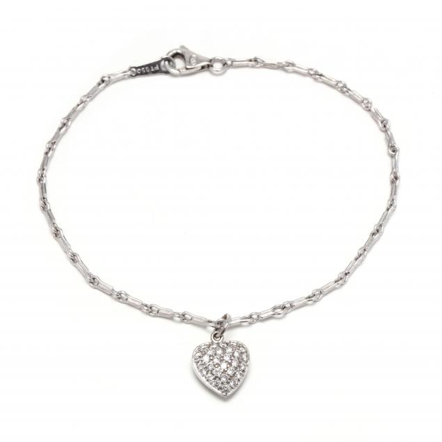 platinum-and-diamond-heart-bracelet