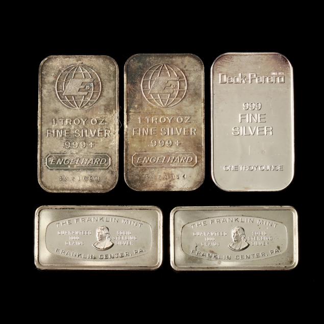 five-silver-bullion-bars