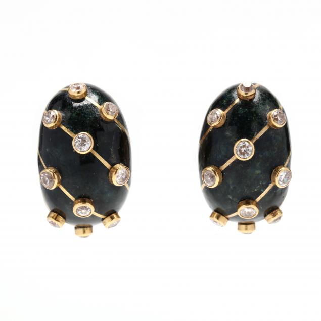 vintage-gold-enamel-and-diamond-earrings-schlumberger-paris