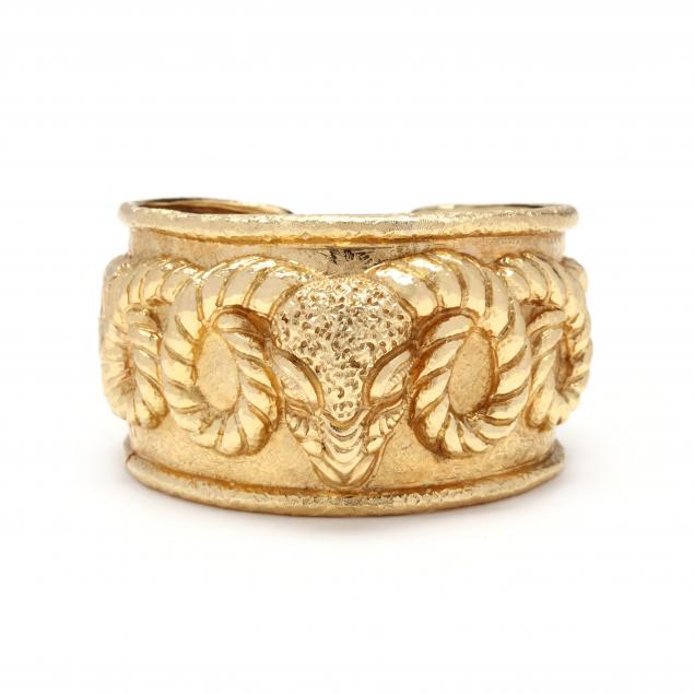 18kt-gold-ram-s-head-cuff-bracelet-david-webb