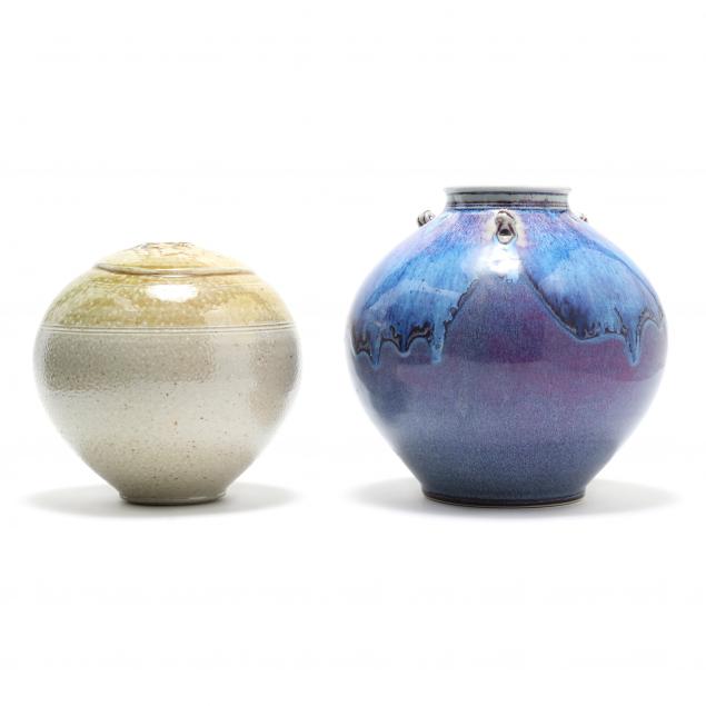 tom-turner-american-b-1945-two-ceramic-pots