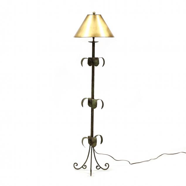 tropical-patinated-metal-floor-lamp