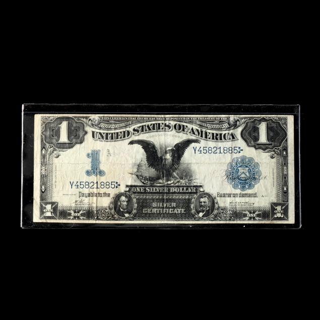 very-rare-series-1899-1-black-eagle-silver-certificate-fr-229a