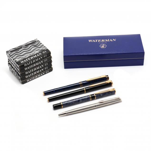four-waterman-pens-and-cartridges