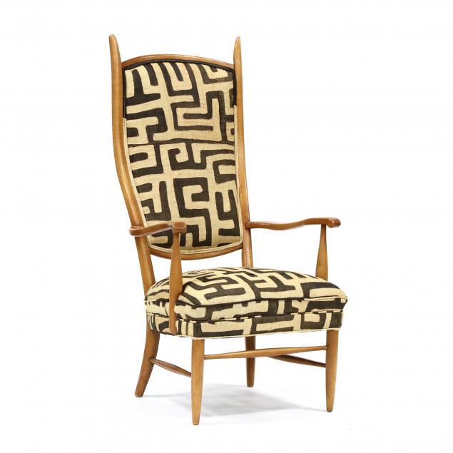 attributed-to-edward-wormley-mid-century-high-back-armchair