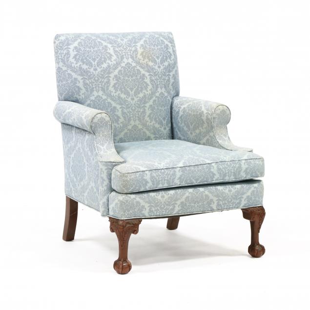 chippendale-style-upholstered-arm-chair