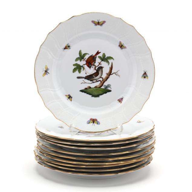 set-of-ten-herend-i-rothschild-bird-i-dinner-plates