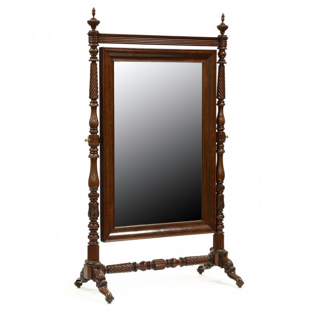 william-iv-carved-mahogany-cheval-mirror