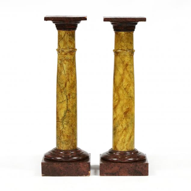 pair-of-classical-style-paint-decorated-columns