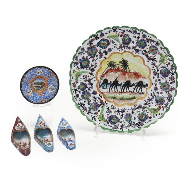 five-vintage-enameled-metal-near-eastern-souvenirs