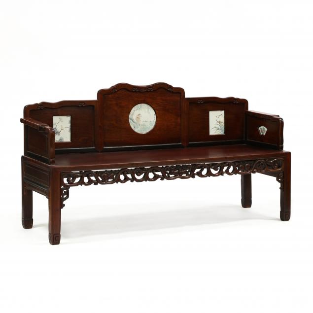 a-chinese-carved-rosewood-and-porcelain-couch