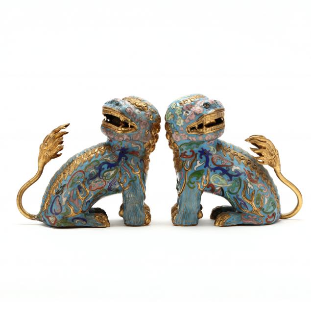 a-pair-of-chinese-cloisonne-and-gilt-foo-lions