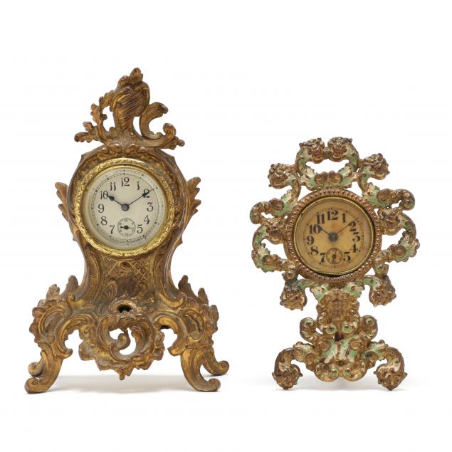 two-antique-rococo-style-ormolu-boudoir-clocks