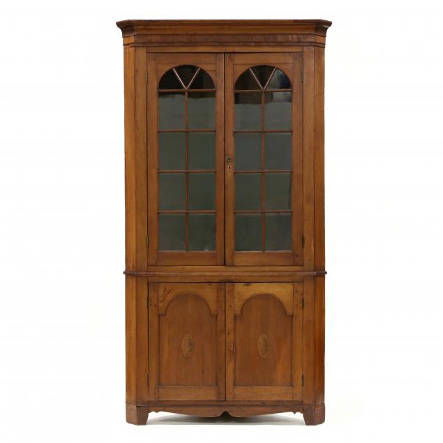 southern-federal-cherry-inlaid-corner-cupboard