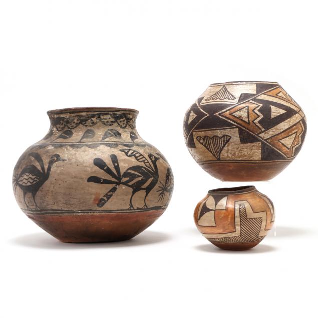 three-pieces-of-southwestern-pottery