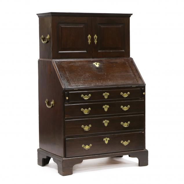 george-iii-mahogany-captain-s-desk-with-bookcase