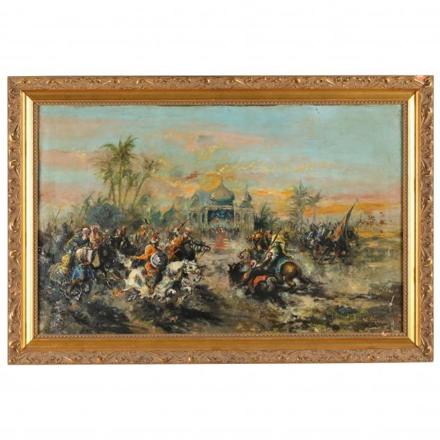 ugo-gianni-malta-b-1874-orientalist-battle-scene