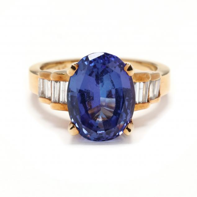 gold-tanzanite-and-diamond-ring