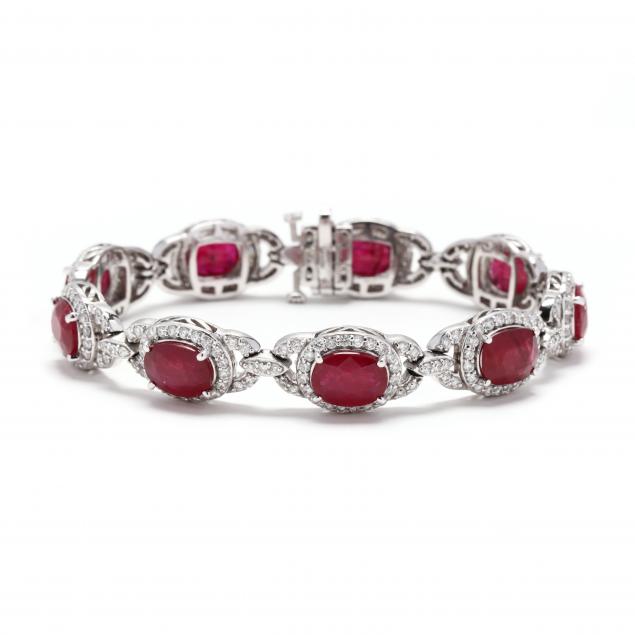 white-gold-ruby-and-diamond-bracelet