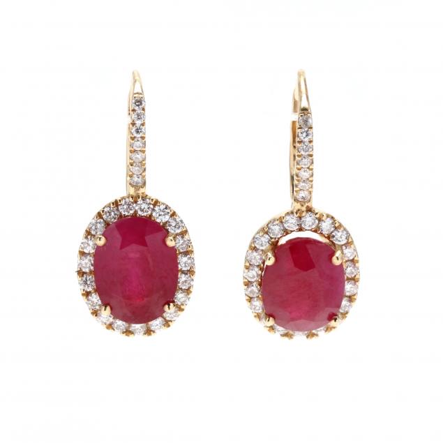 yellow-gold-ruby-and-diamond-earrings