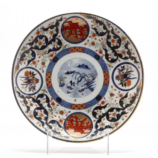 a-large-japanese-porcelain-imari-charger-by-fukagawa-seiji