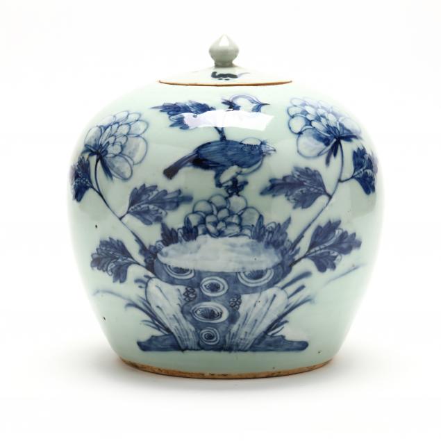 a-chinese-porcelain-blue-and-celadon-ginger-jar-with-cover