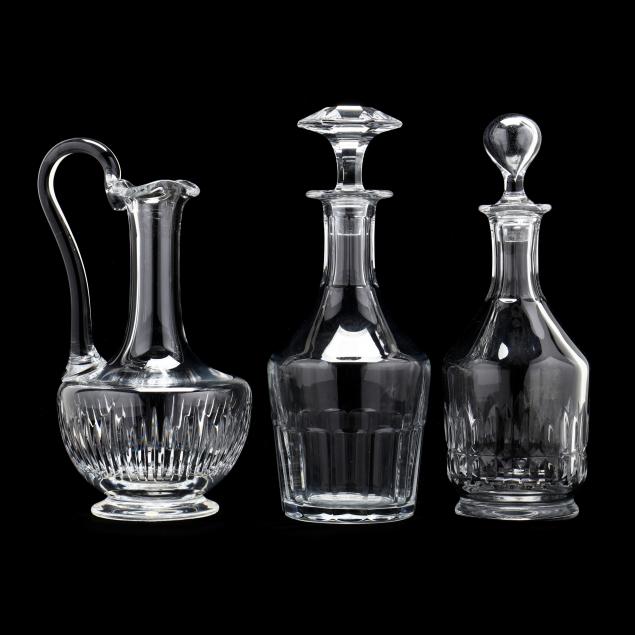 baccarat-three-crystal-decanters
