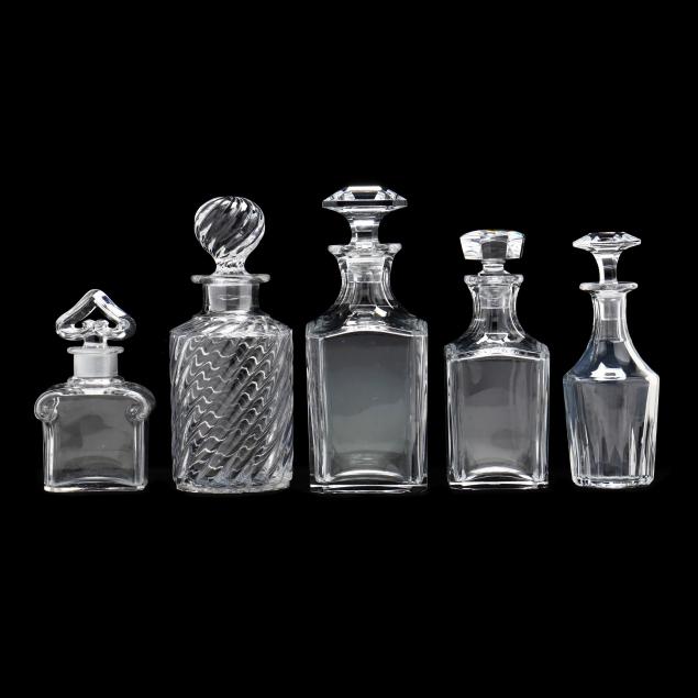 baccarat-five-crystal-decanters