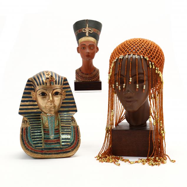 three-egyptian-decorative-items