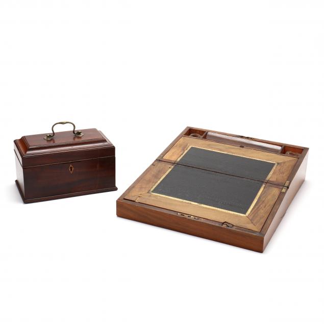 antique-tea-caddy-and-lap-desk