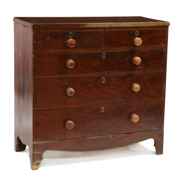 antique-english-faux-grain-painted-cottage-chest-of-drawers