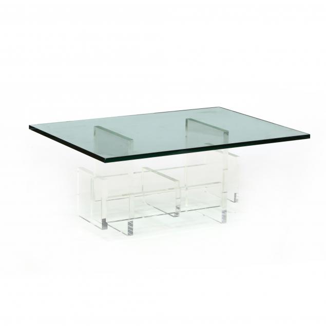 lucite-and-glass-coffee-table