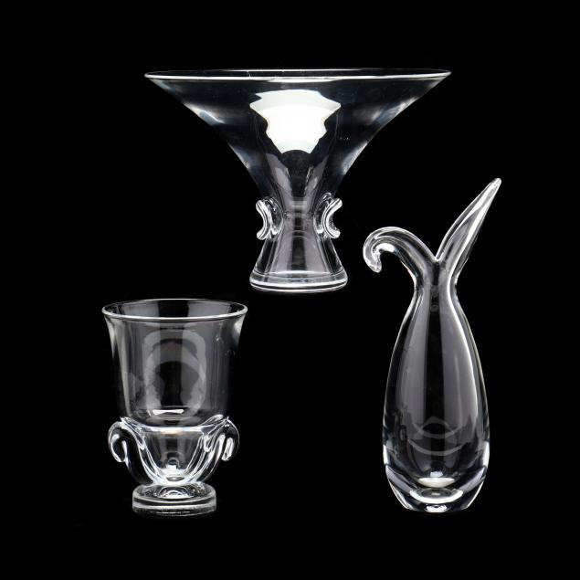 steuben-three-pieces-of-modern-crystal