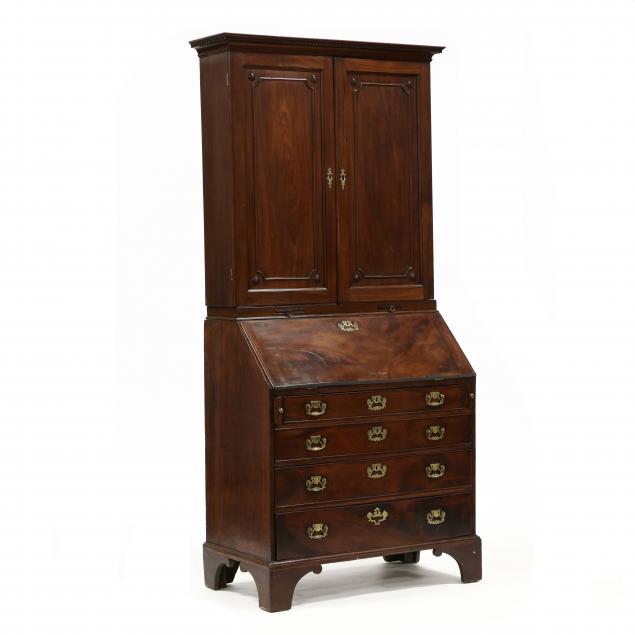 george-iii-mahogany-bureau-bookcase