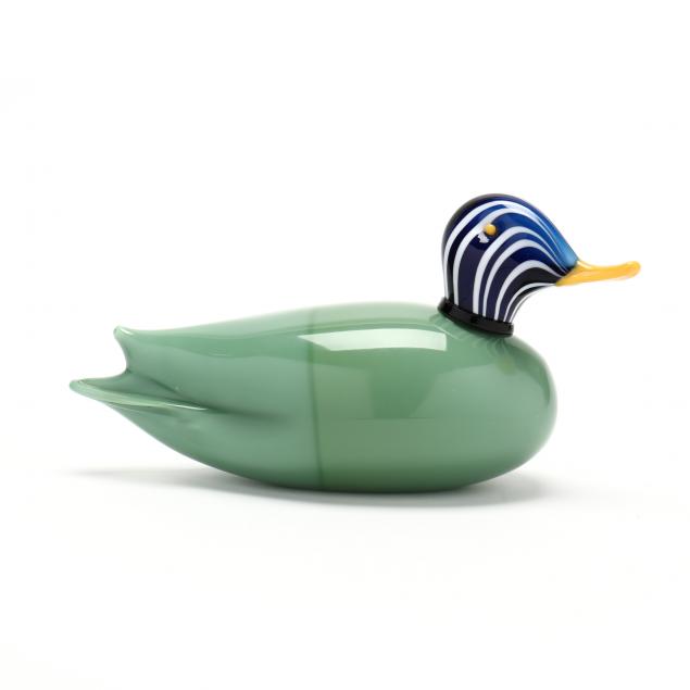 pino-signoretto-italian-20th-century-art-glass-duck
