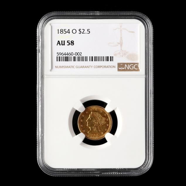 1854-o-2-50-gold-quarter-eagle-ngc-au58
