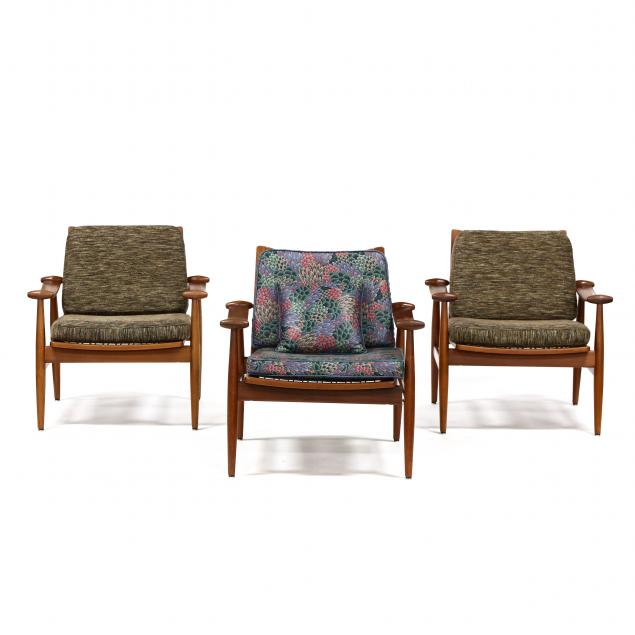 finn-juhl-denmark-1912-1989-three-i-spade-i-teak-lounge-chairs