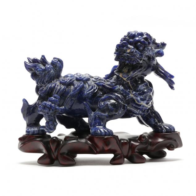 a-chinese-lapis-lazuli-mythical-lion-carving-with-stand