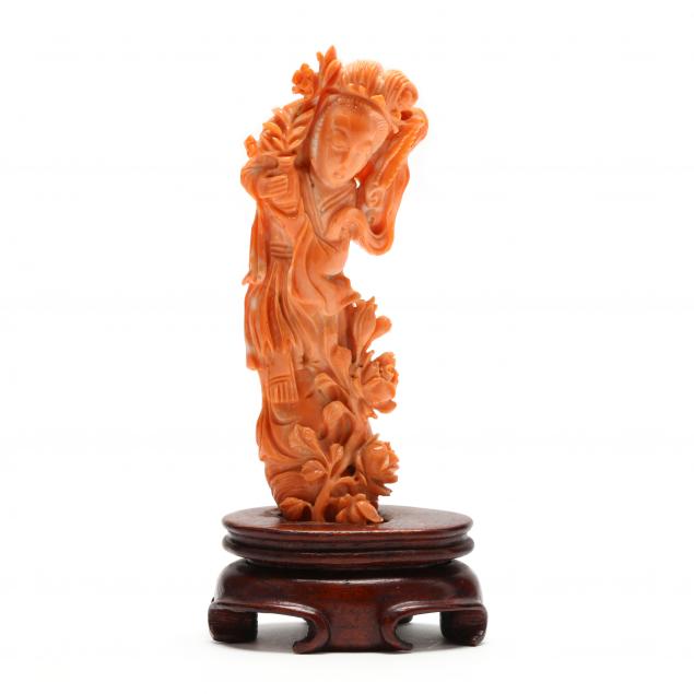 a-chinese-coral-carving-of-guan-yin-with-stand