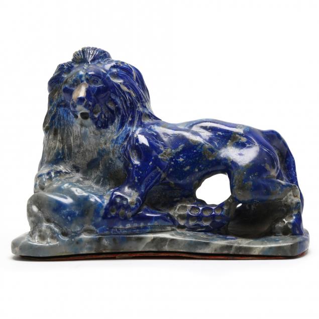 a-chinese-lapis-lazuli-carving-of-a-lion