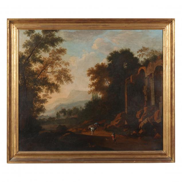 italian-school-circa-1800-landscape-with-ruins-and-a-traveler