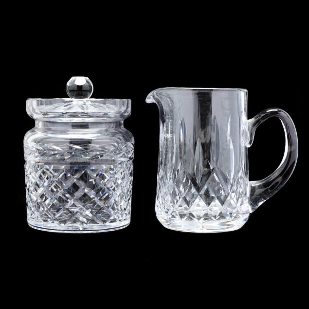 waterford-i-lismore-i-pitcher-and-i-glandore-i-lidded-jar