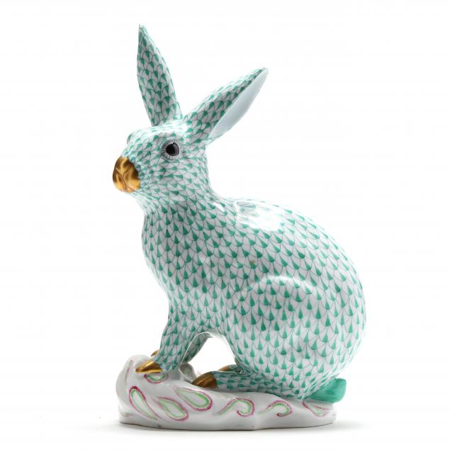 large-herend-porcelain-rabbit-5334