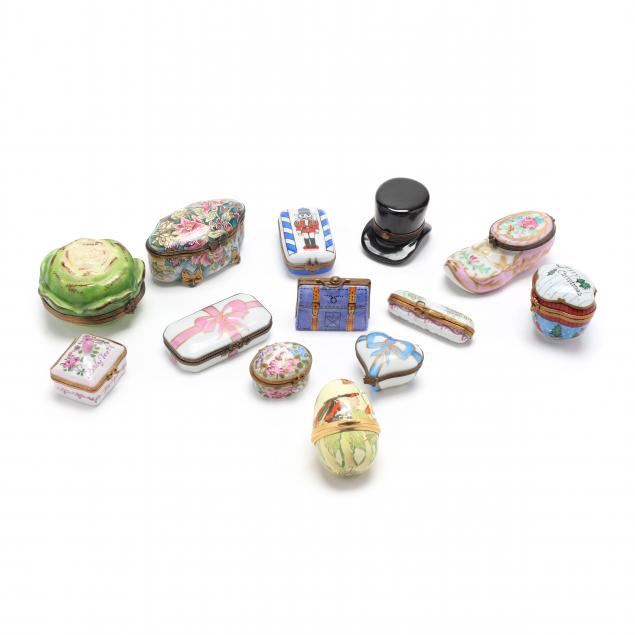 collection-of-thirteen-limoges-trinket-pill-boxes