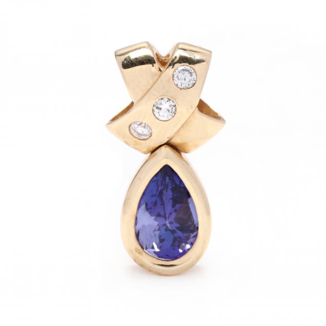 gold-tanzanite-and-diamond-pendant