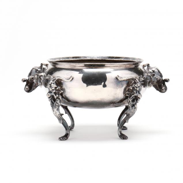 a-continental-silverplate-footed-figural-center-bowl
